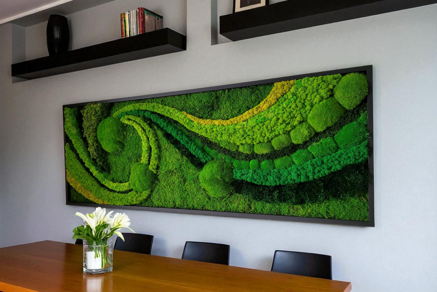 Preserved Moss Art Framed.