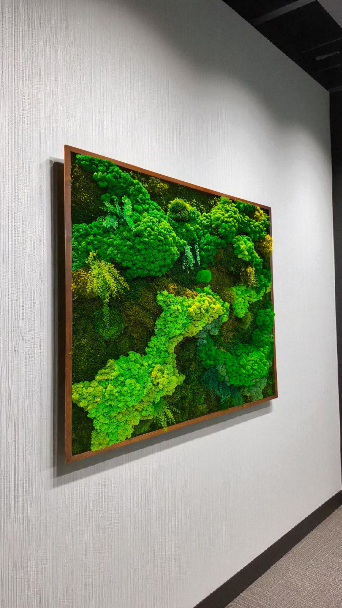 Moss frame, Moss Wall Art, Nature Room Decor, Art Modern wall