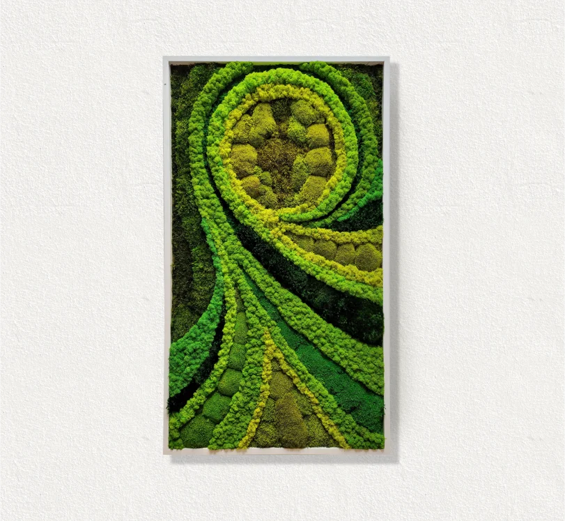 Moss frame, Moss Wall Art, Nature Room Decor, Art Modern wall