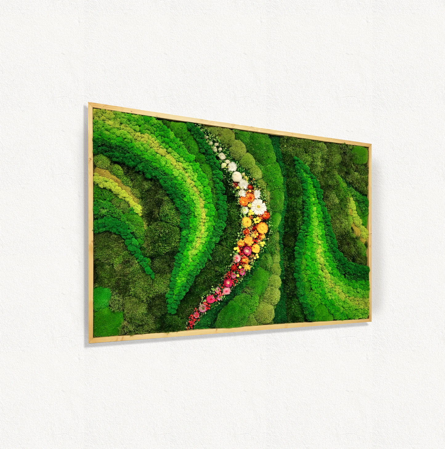 Magical Moss picture with flowers