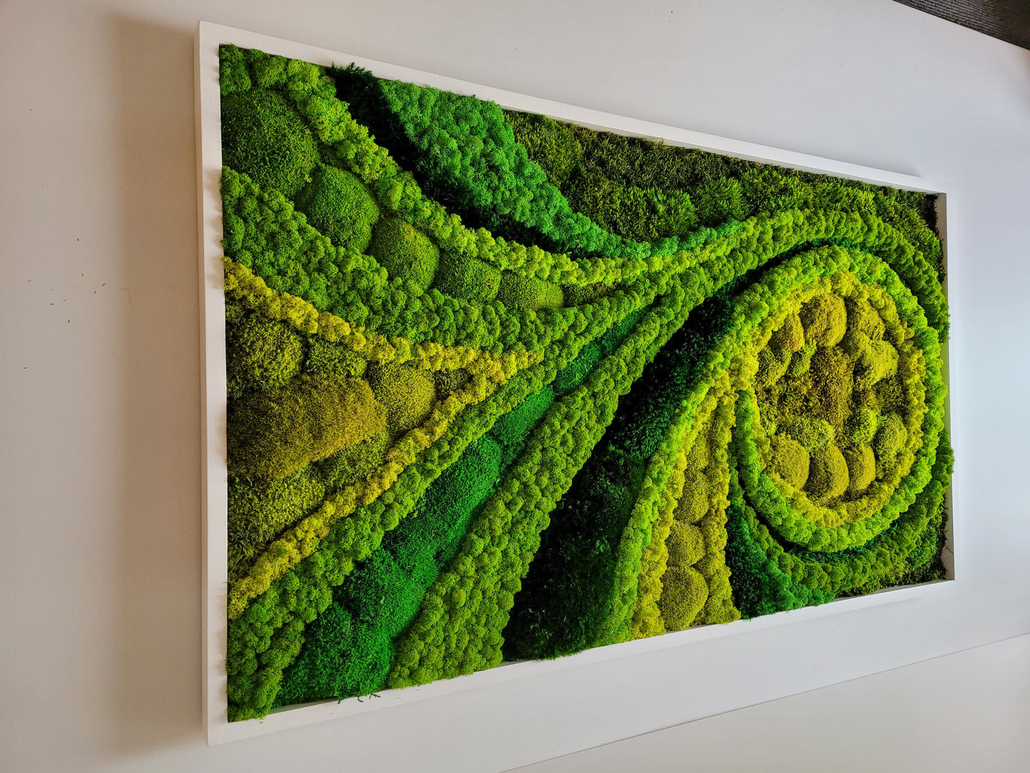 Moss frame,  Moss Wall Art,  Nature Room Decor, Art Modern wall