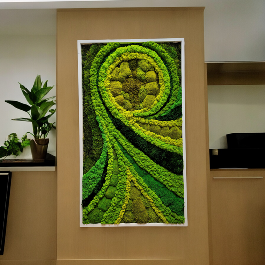 Moss frame,  Moss Wall Art,  Nature Room Decor, Art Modern wall