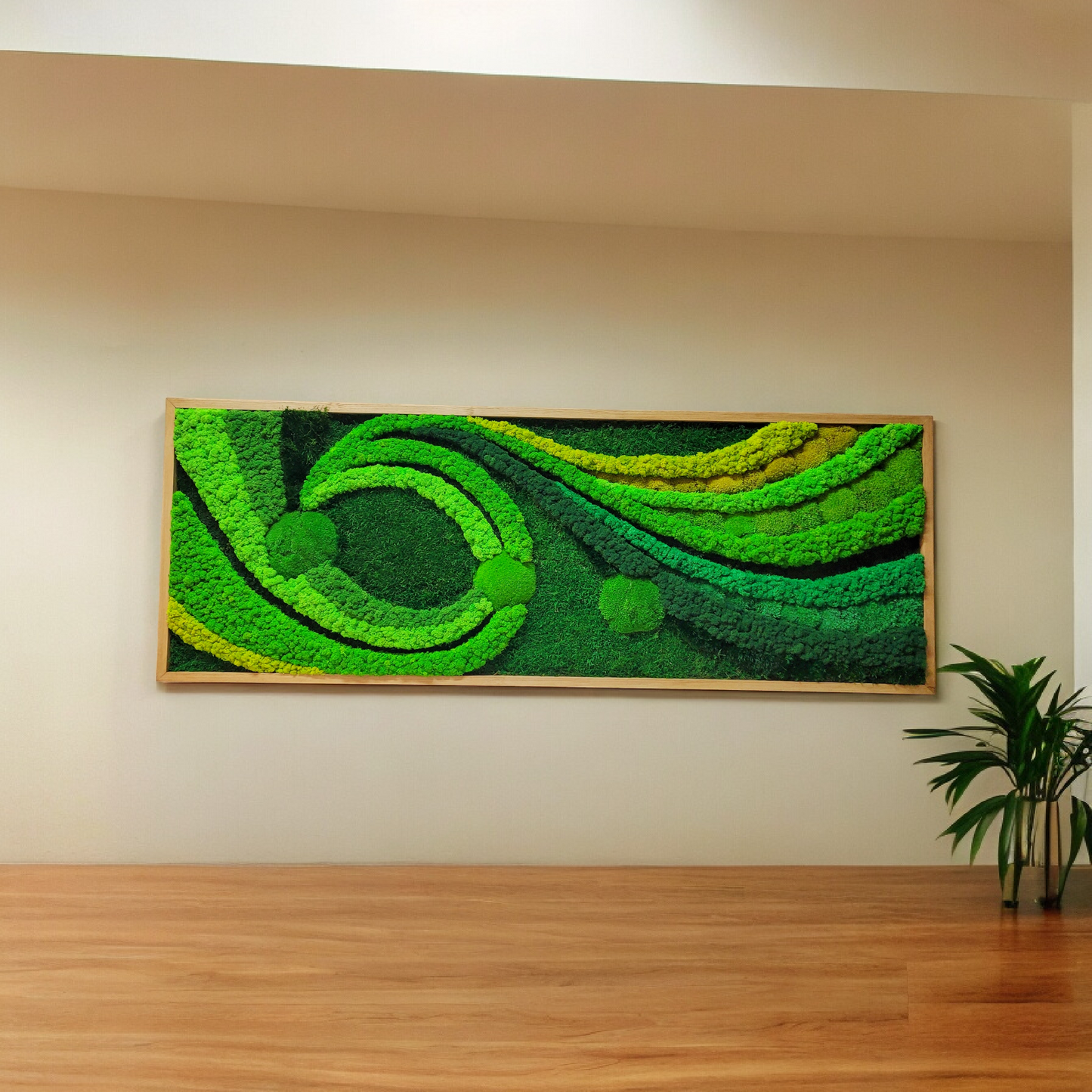 Moss frame,  Moss Wall Art,  Nature Room Decor, Art Modern wall