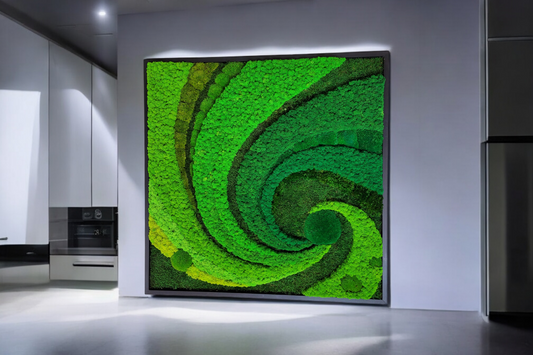 Moss frame,  Moss Wall Art,  Nature Room Decor, Art Modern wall