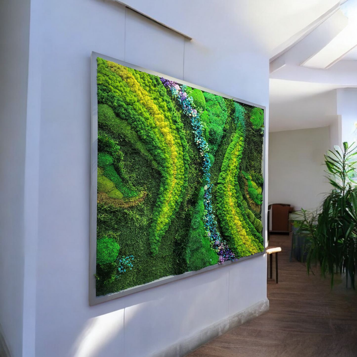 Preserved Moss Art Framed. Picture of preserved moss