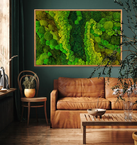 Moss wall art