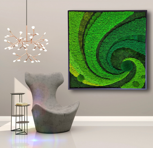 Moss frame,  Moss Wall Art,  Nature Room Decor, Art Modern wall