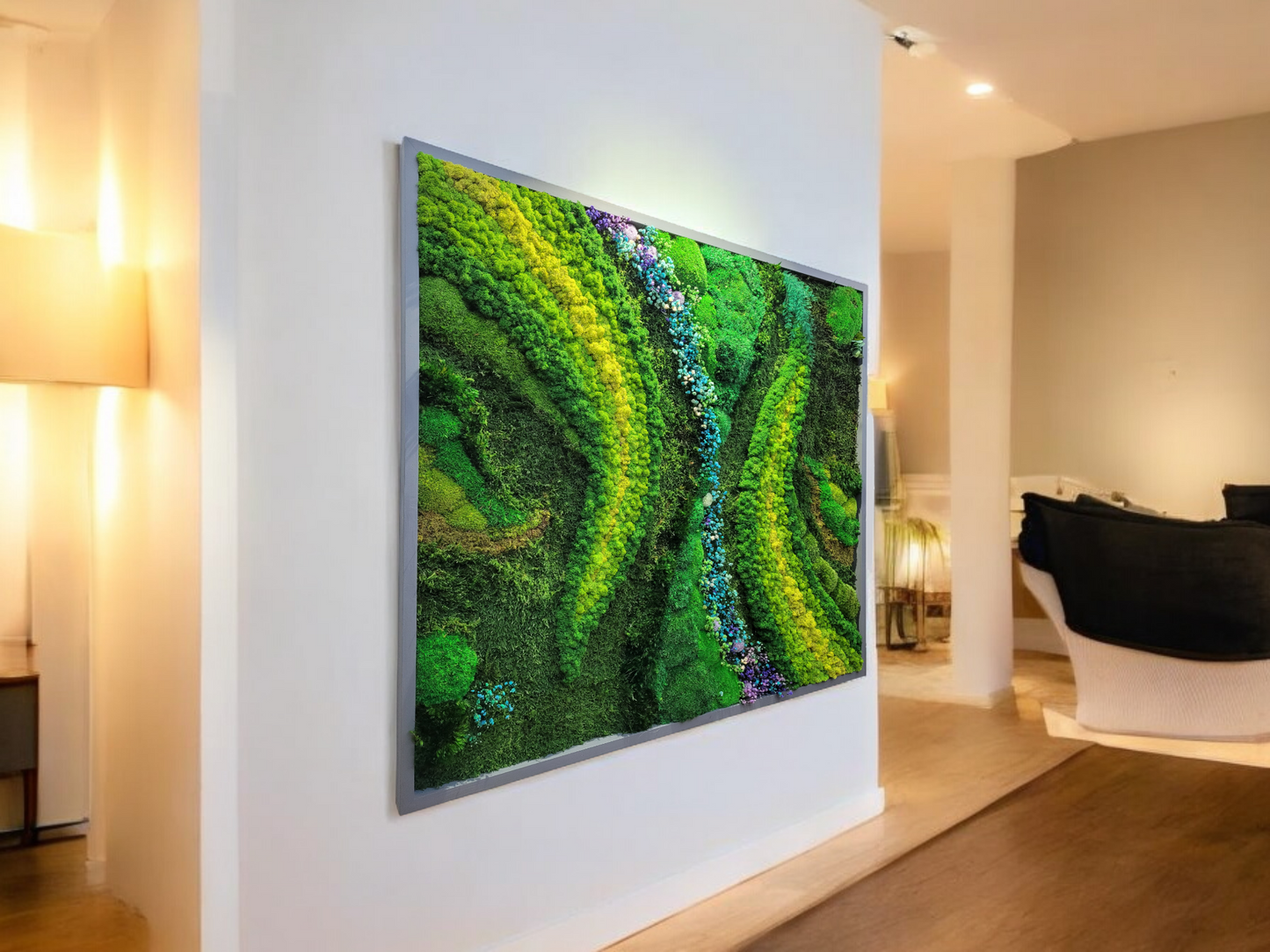 Preserved Moss Art Framed. Picture of preserved moss