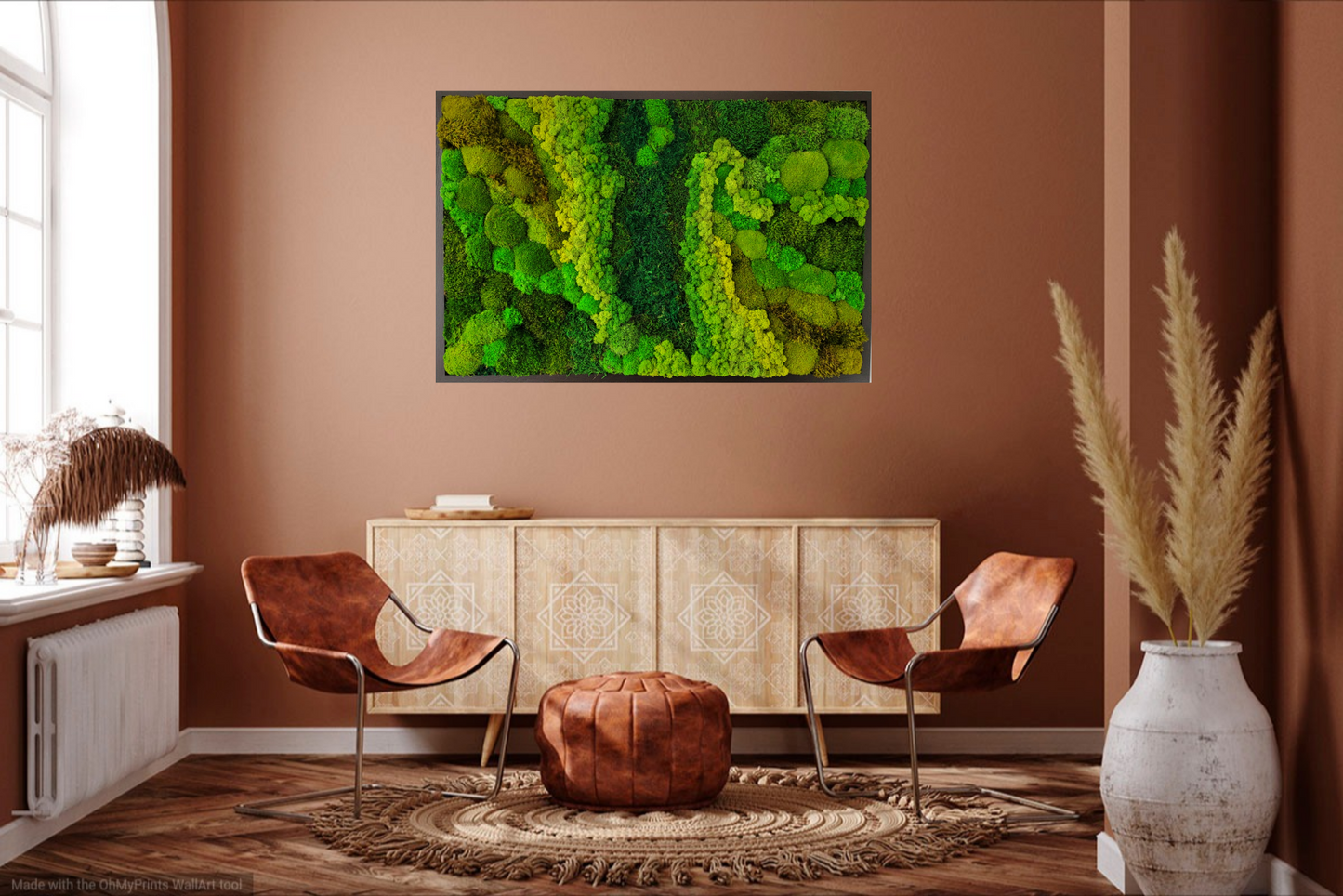 Moss wall art