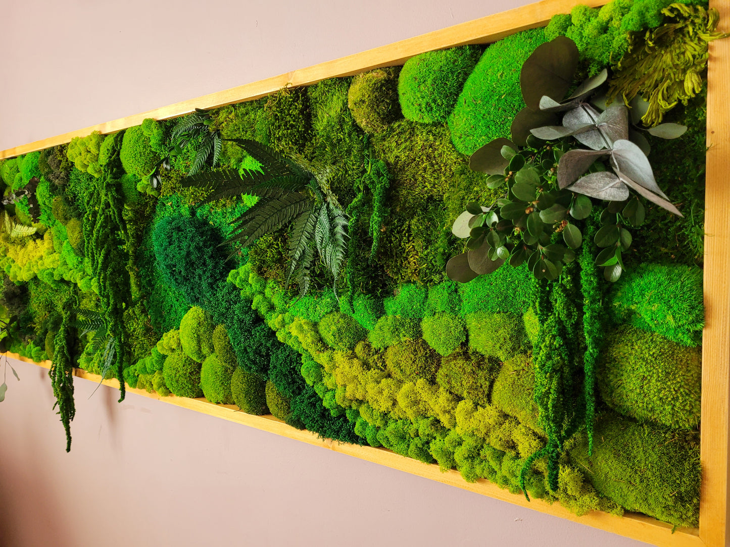 Moss frame,  Moss Wall Art,  Nature Room Decor, Art Modern wall